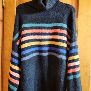 NWOT Davi & Dani Navy Turtleneck.  Size L